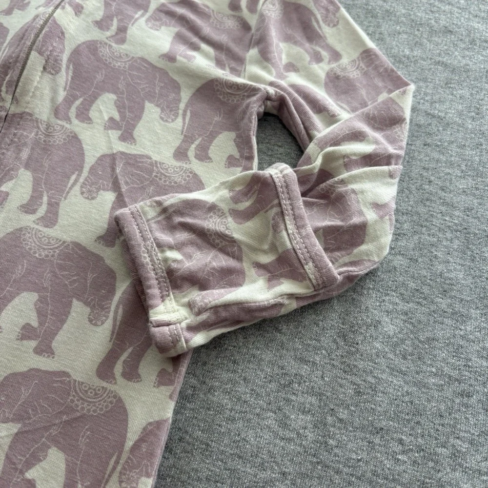 Boutique Kate Quinn Long Sleeve Sleeper One-Piece Organic Cotton 6-9M Pink